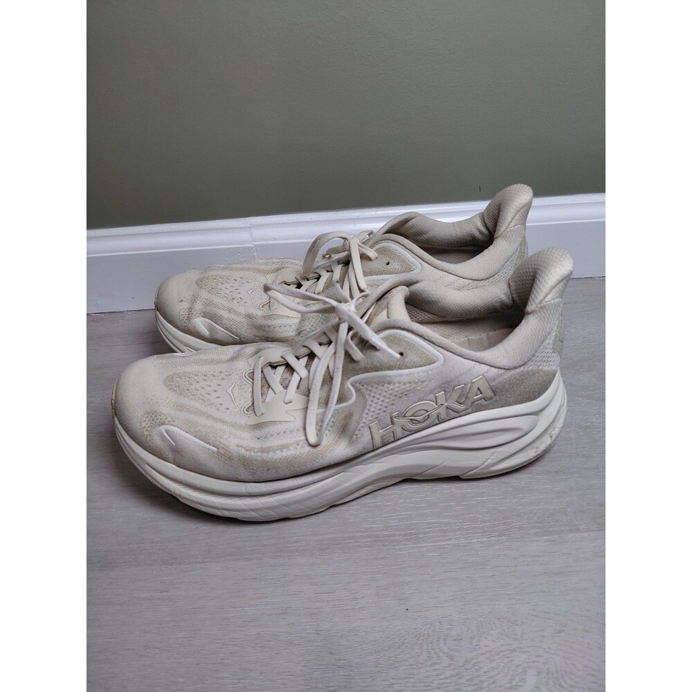 Size 12.5D - Hoka One One HOKA Clifton 10 Oatmeal Men's Sneakers